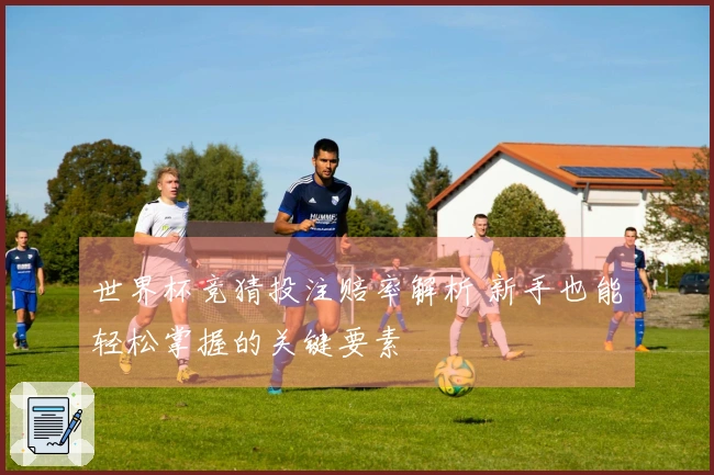 世界杯竞猜投注赔率解析 新手也能轻松掌握的关键要素