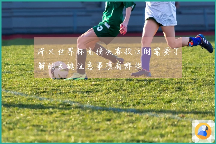烽火世界杯竞猜决赛投注时需要了解的关键注意事项有哪些